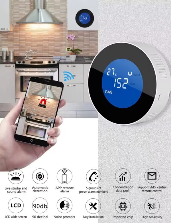 Tuya Natural Gas Leak & Smoke Detector