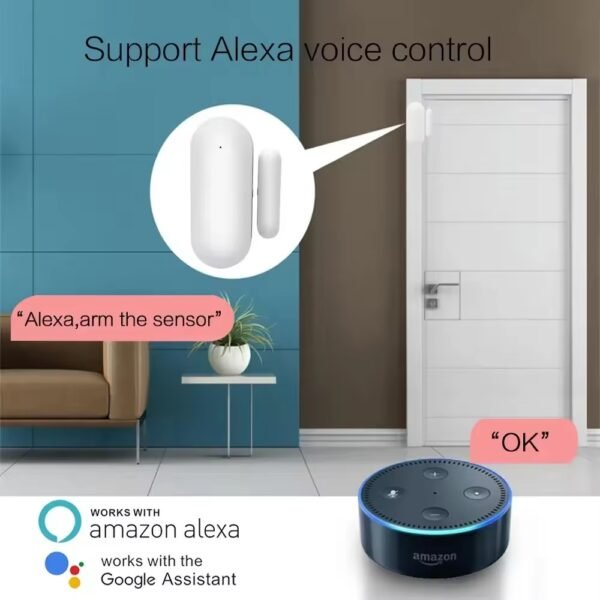 69-2 Tuya WiFi/Zigbee Two-way Door Sensor