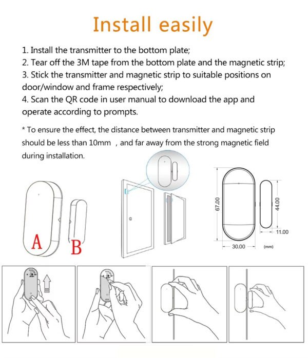 Wireless Two-way Door Sensor