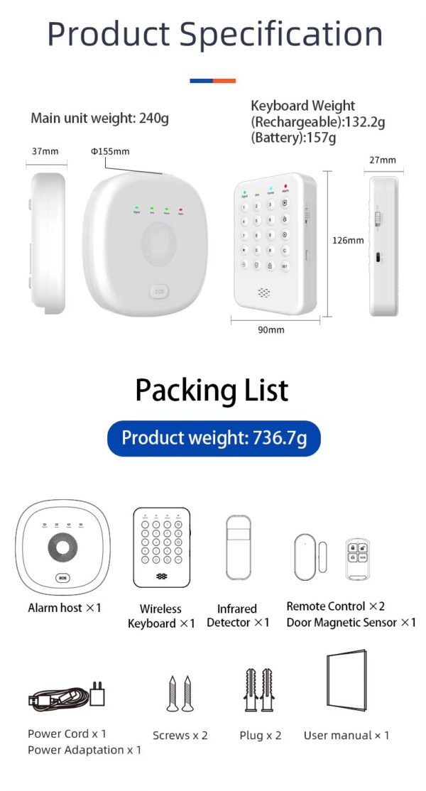 Tuya A04 Smart Alarm Kit