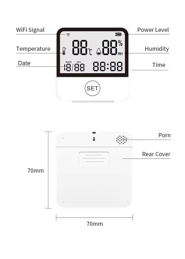Tuya Temperature Humidity Meter Sensor