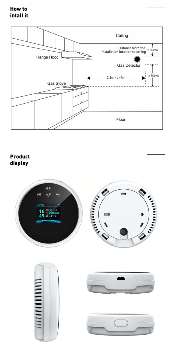 G21-6 Tuya G21 WiFi Gas Detector